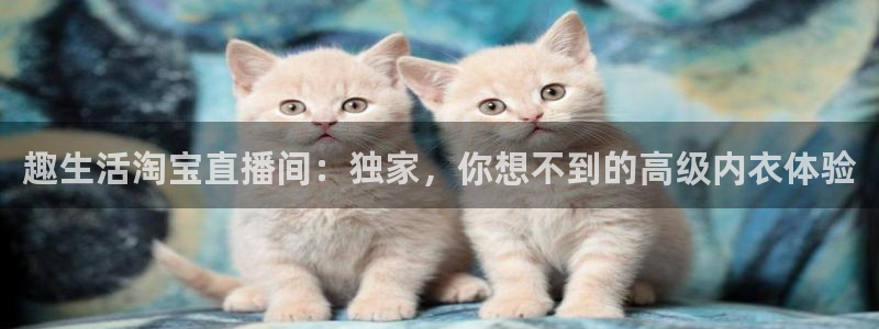 新球体育直播：趣生活淘宝直播间：独家，你想不到的高级内衣体验