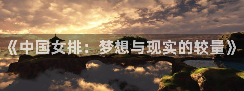 新球体育app：《中国女排：梦想与现实的较量》